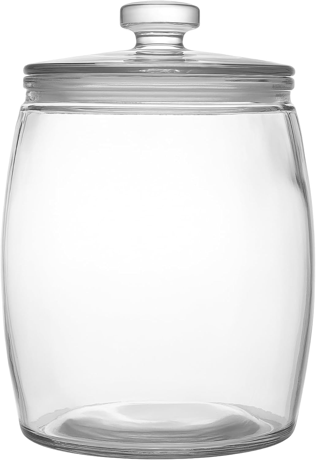 AVOCADO GOODS 2.5 Gallon Large Glass Storage Jar with Lid, Bulk Grain Pantry Storage Jars with Lids for Kitchen Storage of Flour, Rice, Beans, Cookies - Large Glass Jar with Lid & Wide Mouth Opening