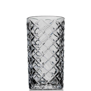 12-ounce Double Old Fashioned Cocktail Glasses, Japanese Diamond Cut Design, Weighted Lowball Rocks Tumbler Glasses