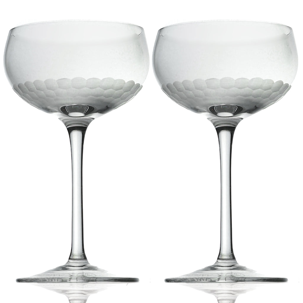 Amehla x Educated Barfly - Handblown Coupe Glasses - Set of 2
