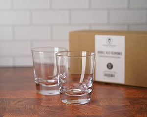 The Educated Barfly x Amehla Collection, Double Old Fashioned Cocktail Glasses, Set of 2
