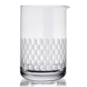 Honeycomb mixing glass from Amehla Co. (18 ounce capacity)