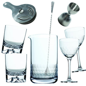 Urban Bar Gin Mixer Stemmed Cocktail Glasses - 21 oz - Set of 6