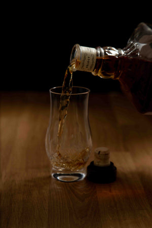 Hand Cut Whiskey Tasting Glasses, 7-ounce Taster Set of 2 Crystal Whisky Glasses