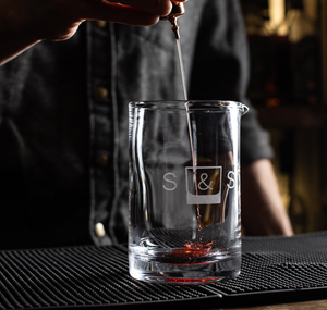 Custom Laser Etched XL Seamless Mixing Glass (24 oz)